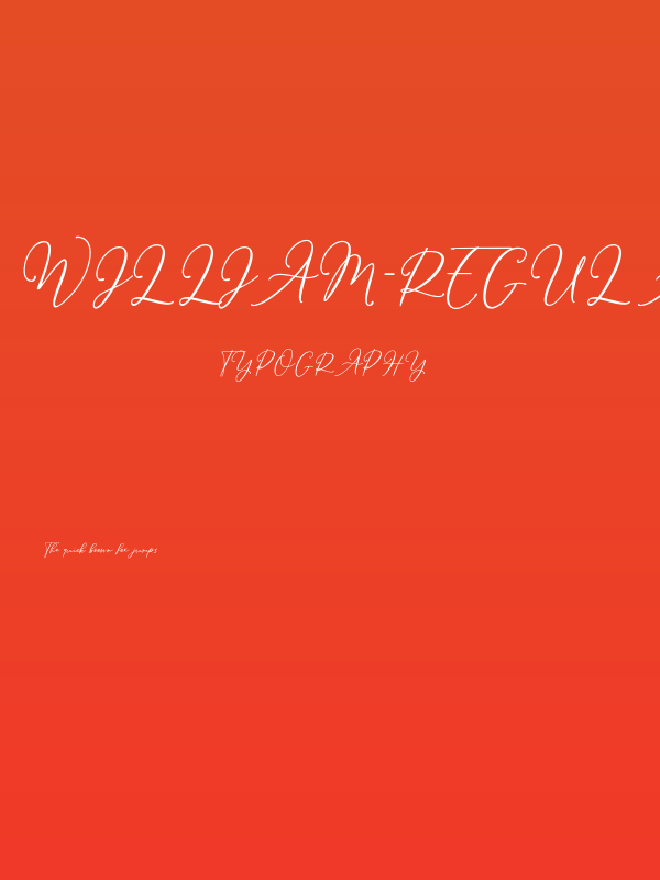 William-Regular Poster