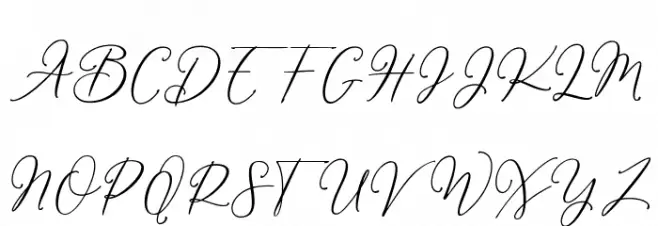 William-Regular フォント 大文字