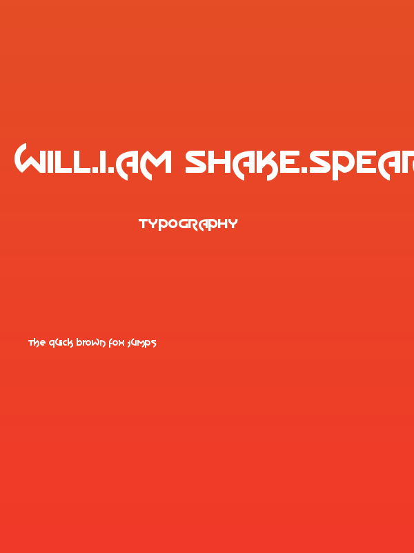 Will.i.am Shake.Spears Poster