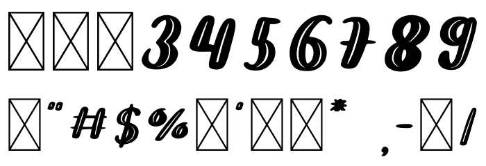 William Slash Font OTHER CHARS