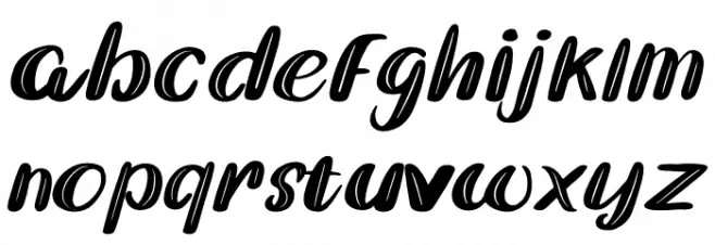 William Slash Font Litere mici