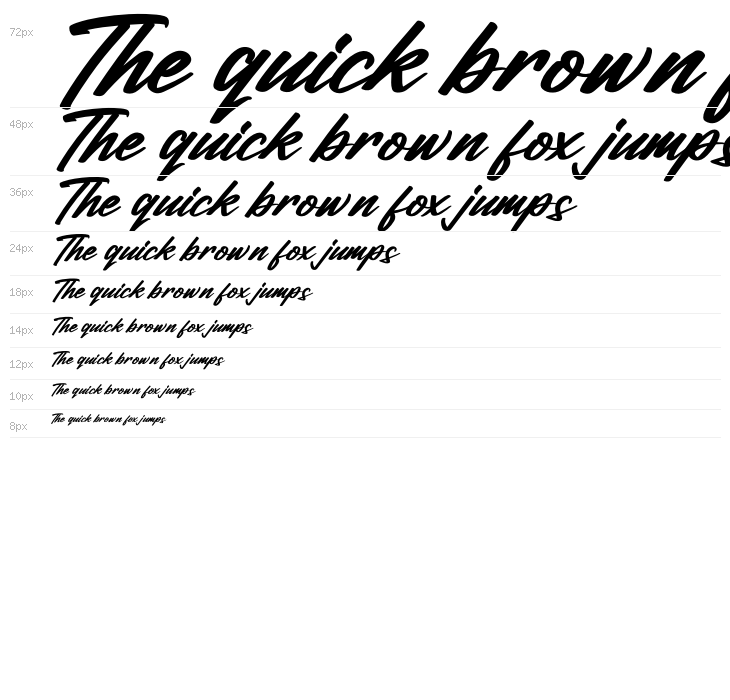 William Victory Italic Waterfall