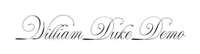 WilliamDukeDemo  Free Fonts Download