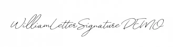 WilliamLetterSignatureDEMO  تنزيل الخطوط