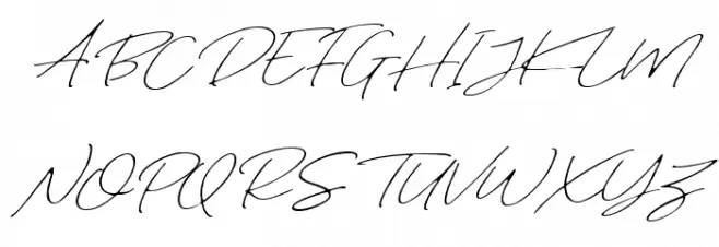 WilliamLetterSignatureDEMO Schriftart Groß