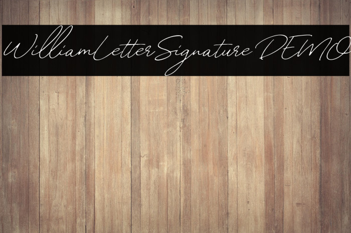 WilliamLetterSignatureDEMO Example 1
