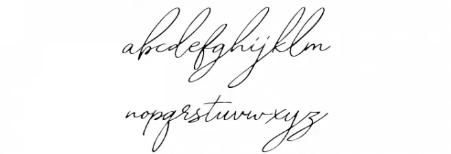 WilliamLetterSignatureDEMO خط أحرف صغيرة