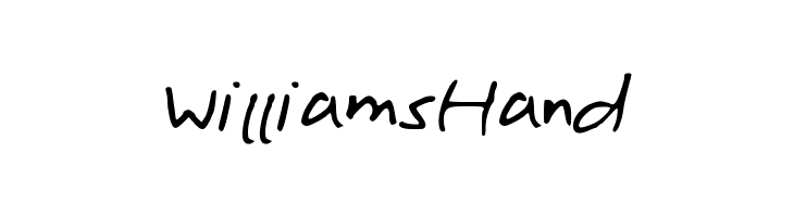 WilliamsHand  font caratteri gratis