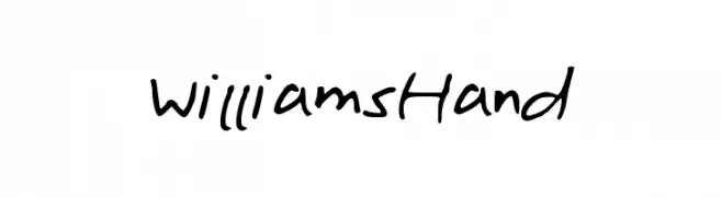 WilliamsHand  Descarca Fonturi Gratis
