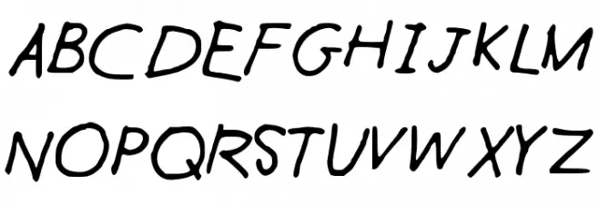 WilliamsHandNeat Schriftart Groß