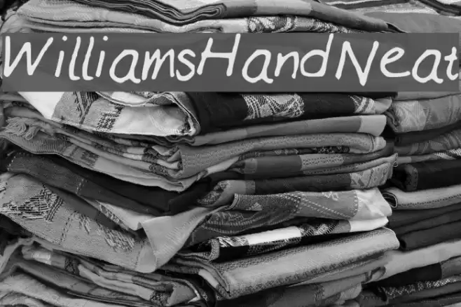 WilliamsHandNeat Font examples