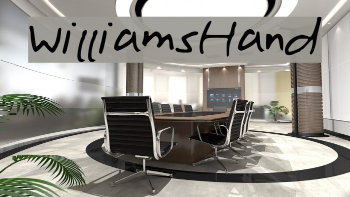 WilliamsHand Font examples