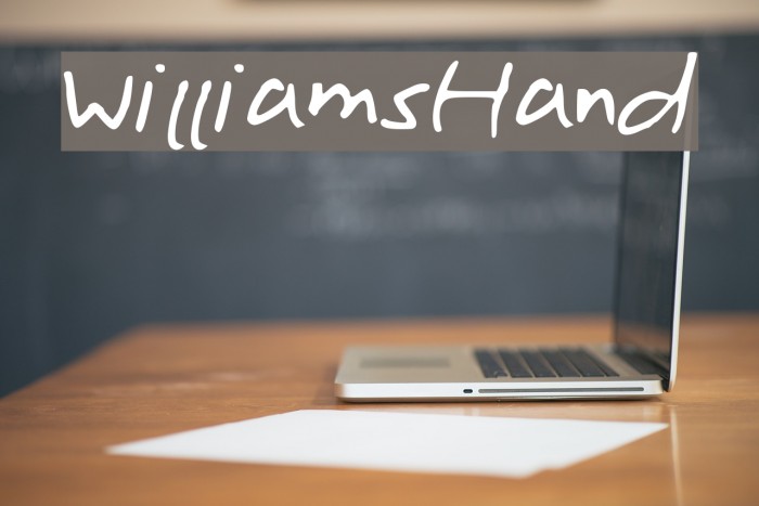 WilliamsHand Font examples