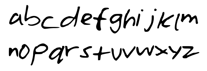 WilliamsHand Font LOWERCASE