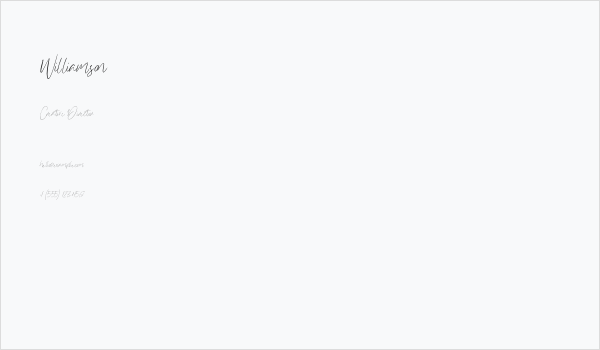 Williamson Business Card