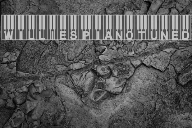 WilliesPianoTuned Font examples