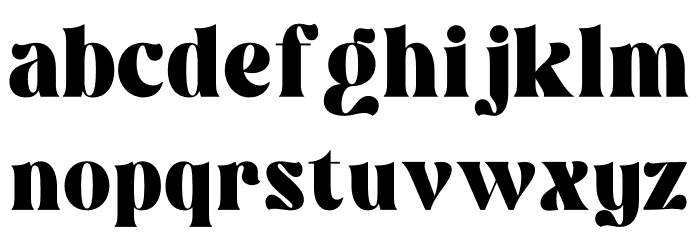 Williesh Font LOWERCASE