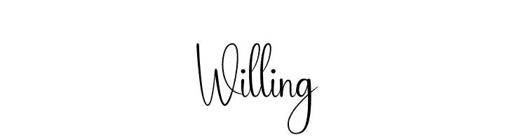 Willing  font caratteri gratis
