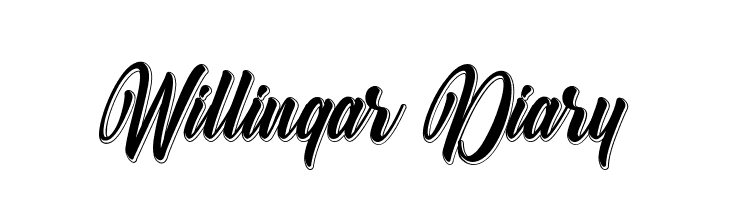 Willingar Diary  Free Fonts Download