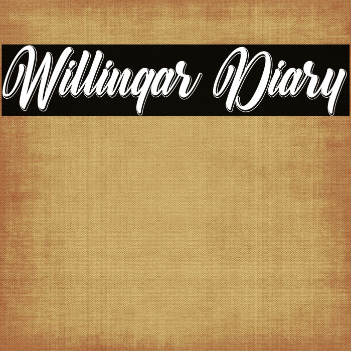 Willingar Diary Font examples