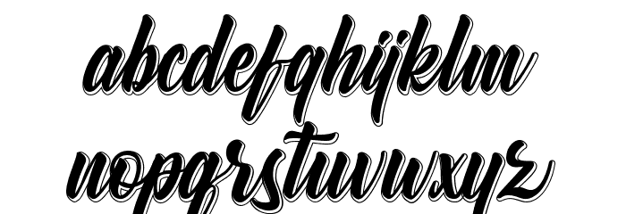 Willingar Diary Font LOWERCASE