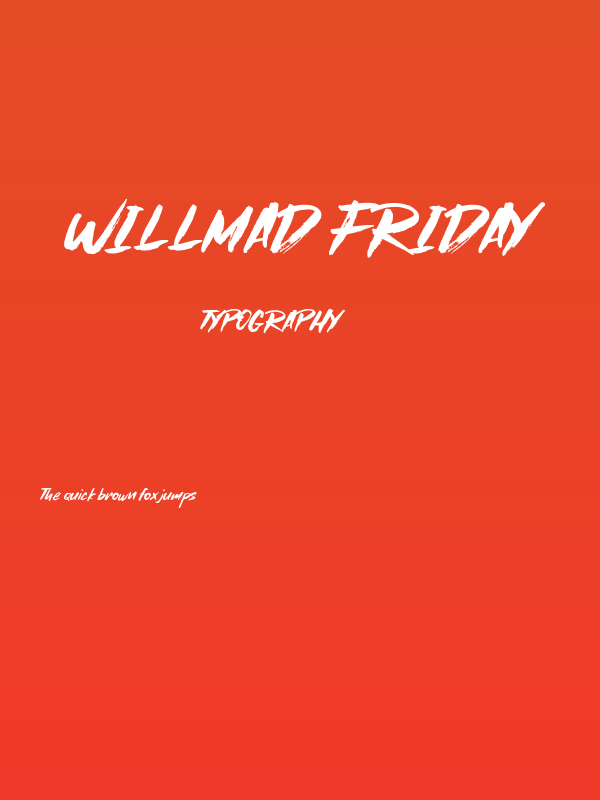 Willmad Friday Poster