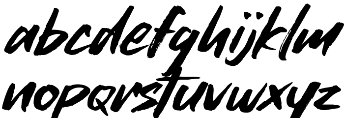 Willmad Friday Font LOWERCASE