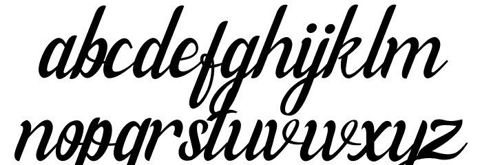 Willona Italic - PU Italic Font LOWERCASE