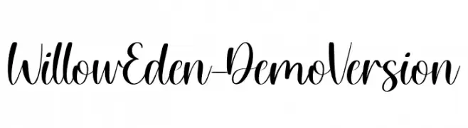 Willow Eden - Demo Version  Fuentes Gratis Descargar