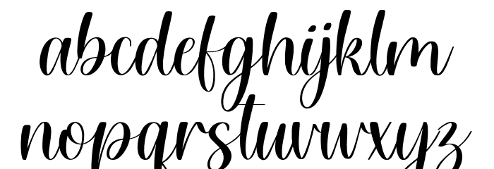 Willow Eden - Demo Version Font LOWERCASE