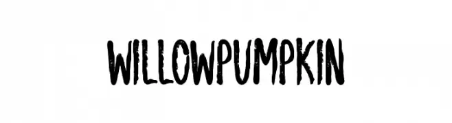 Willow Pumpkin  Frei Schriftart Herunterladen