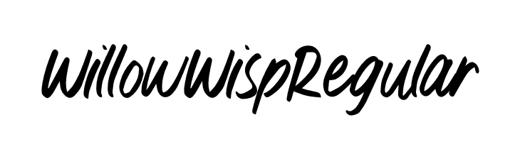 WillowWispRegular  font caratteri gratis