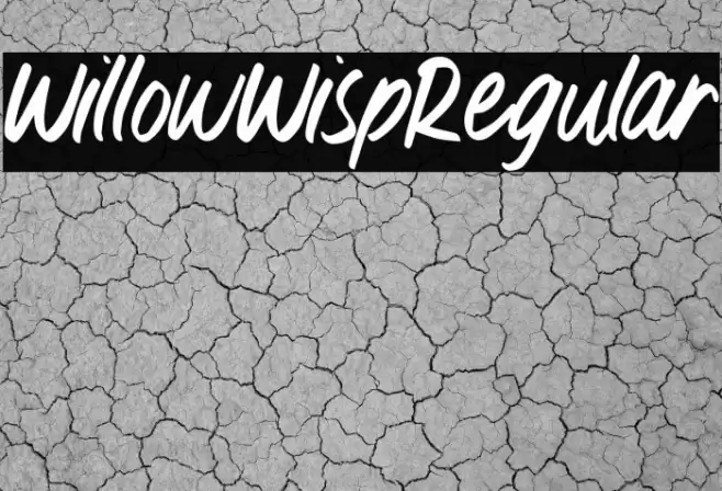WillowWispRegular Font examples