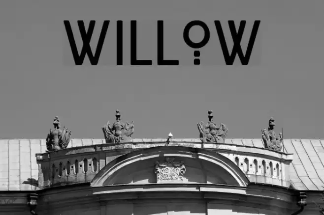 Willow Schriftart examples