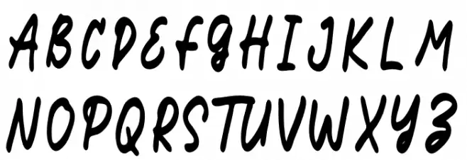 Willstones Schriftart Groß