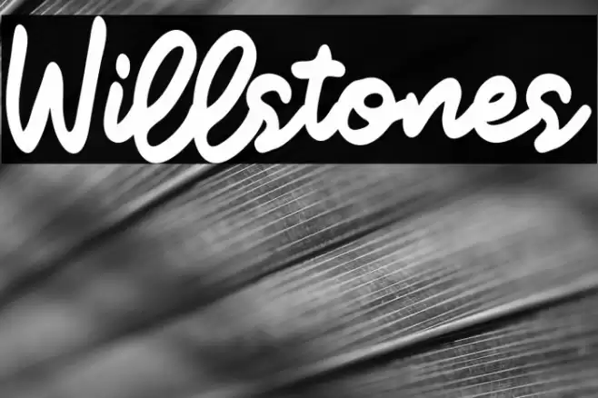 Willstones Font examples