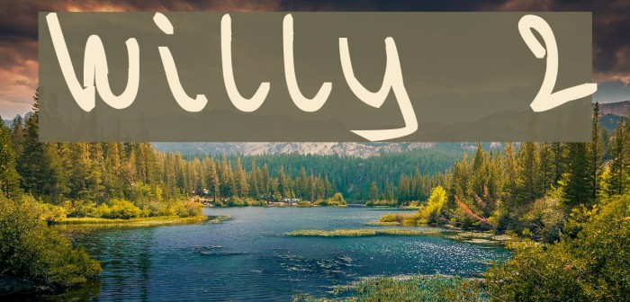 Willy 2 Шрифта examples