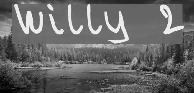 Willy 2 Font examples