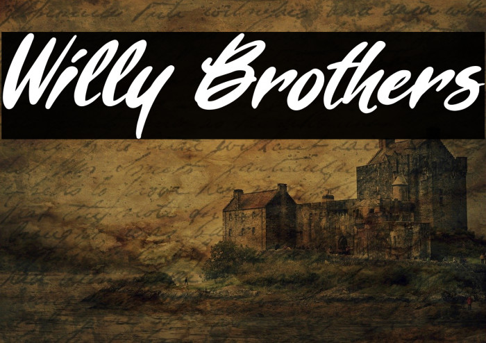 Willy Brothers Font examples
