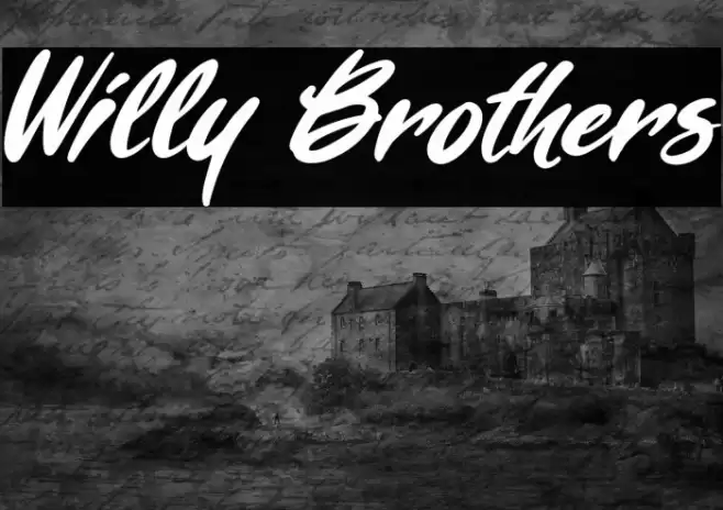 Willy Brothers Font examples