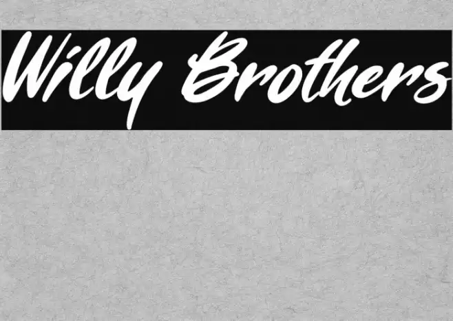 Willy Brothers Font examples