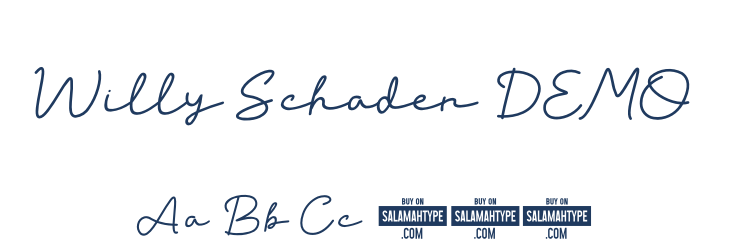 Willy Schaden DEMO Font Preview