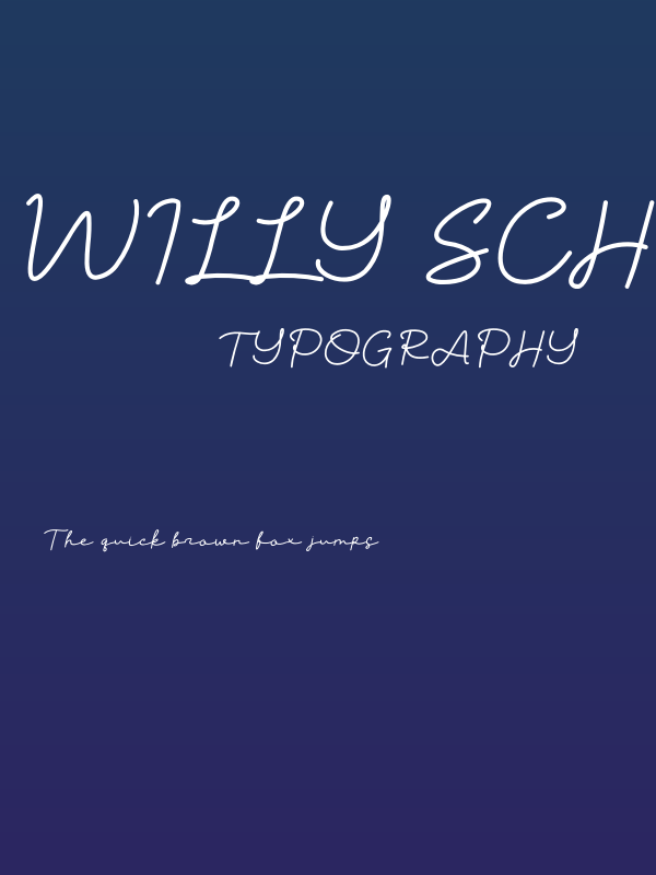 Willy Schaden DEMO Poster
