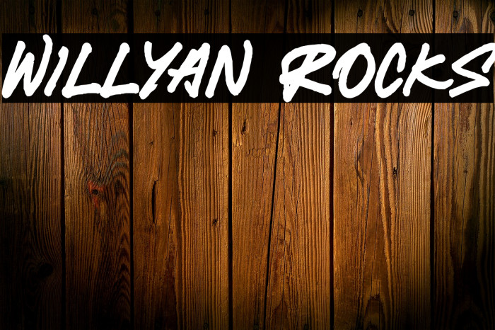 Willyan Rocks Font examples