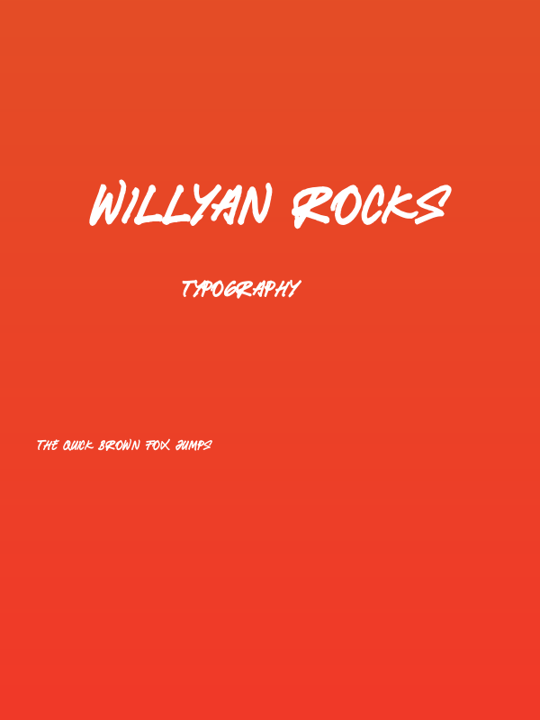Willyan Rocks Poster