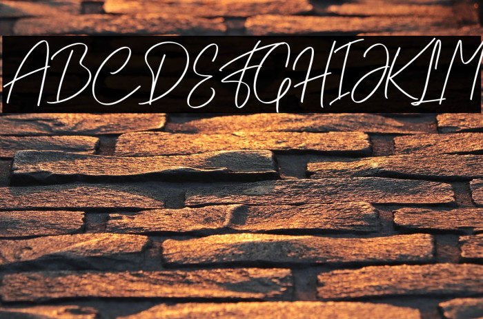 Willybery PERSONAL USE ONLY! Schriftart examples