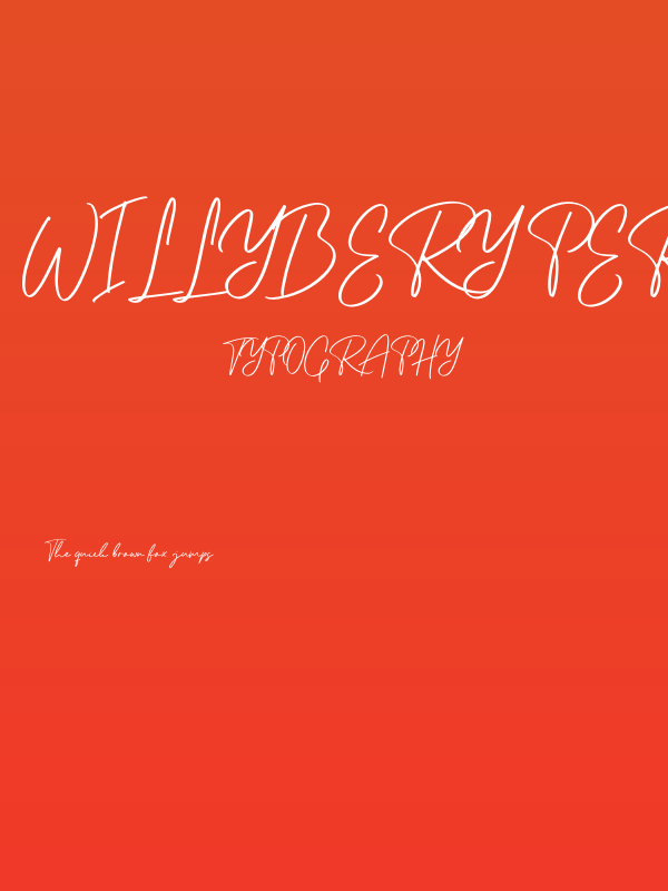 Willybery PERSONAL USE ONLY! Poster