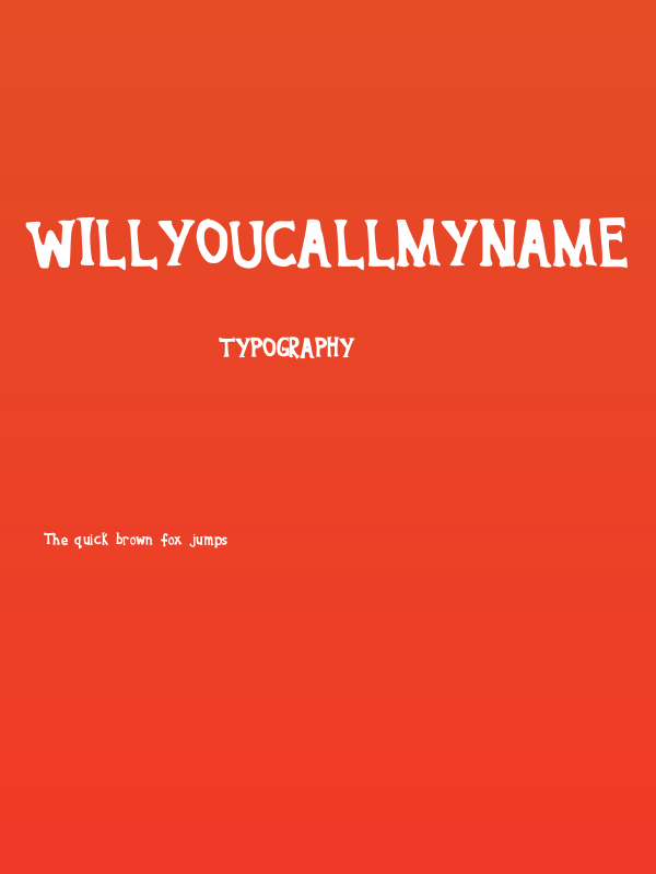 WillyouCallmyName Poster