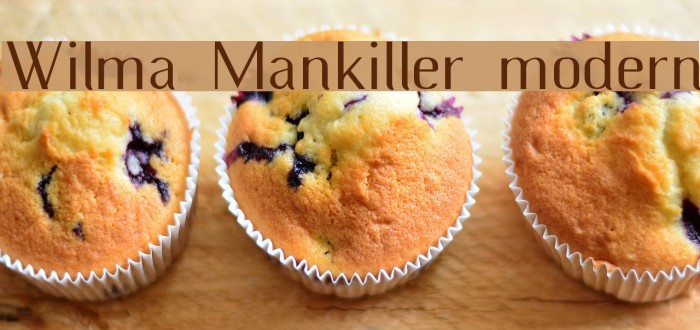 Wilma Mankiller modern Font examples