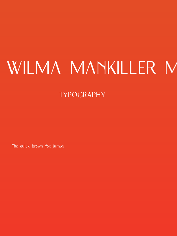 Wilma Mankiller modern Poster